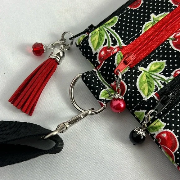 Handmade Cherry Crossbody Bag - Picture 2 of 12